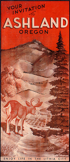 Vintage Ashland Oregon brochure